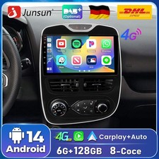 6+128G DAB+ SWC LTE 8-Kern Android14 Für Renault Clio 4 2012-2016 GPS Autoradio