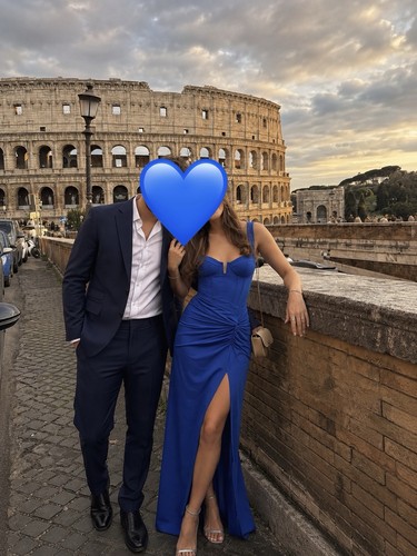 Damen abendkleid lang blau - lang,