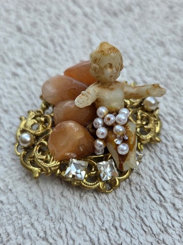 Vintage brosche - brosche,