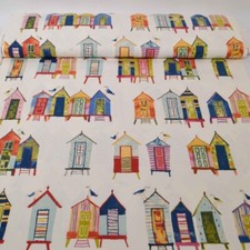 Strandhäuser Beige Dekostoff