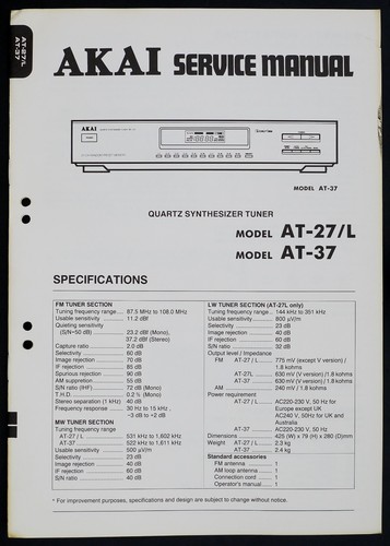 Original akai at 37 - akai, at-27/l