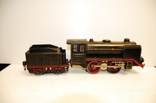 alte Märklin Spur 0 Blech 20V Dampflokomotive R 66/12920 + Tender R 929/0