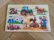 Eichhorn Steckpuzzle Bauernhof aus Holz