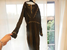 Leinenkleid Gothik LARP Lykkelig Gr. 40  grau Leinengewand Mittelalter lang