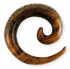 Dehnspirale Parasit Holz Schnecke Dehnungssichel Piercing Expander Taper Schmuck