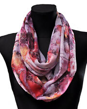 Seide Loop Schal Halstuch Schals Rundschal Schlauchschal Tücher Damenschal 