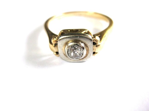 Antiker ring gold - gold, bicolor