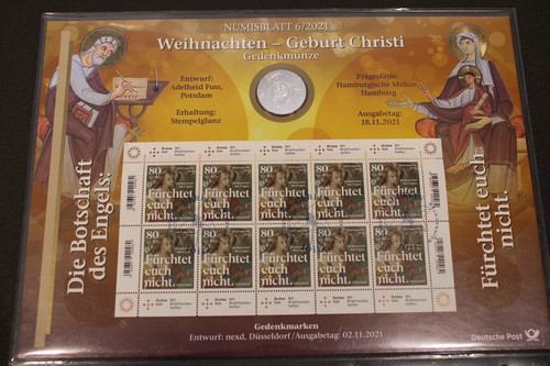 Numisblatt euro weihnachten - 25,