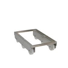 Zwei Transprtroller Edelstahl für E2 Fleischkiste ca. 60cm x 40cm