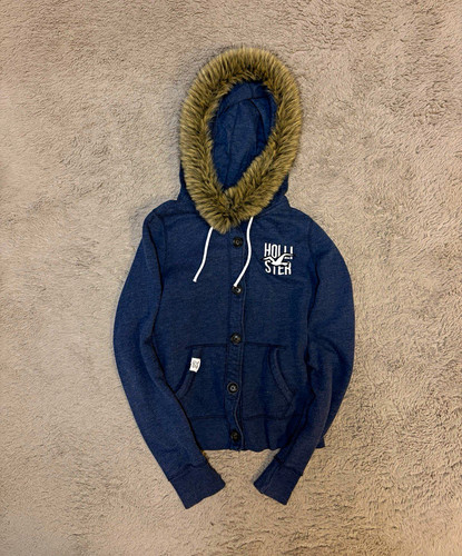 Hollister damen jacke blau - blau, m