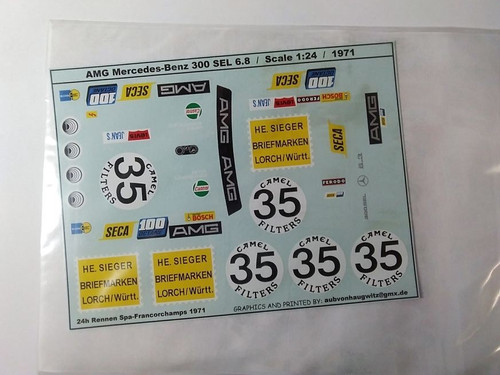 Decals für den amg - 1:24,
