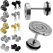 2 Edelstahl Fakeplugs