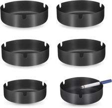 Edelstahl Aschenbecher Set 6