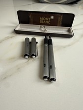 Vintage Set Montblanc Filzschreiber und Kugelschreiber Turbo Serie alt Etui 70er
