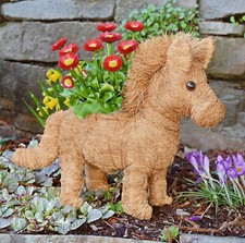 ❀ Pferd Topf Bepflanzen Pflanztopf Sisal Übertopf 38cm Pflanzkorb Blumentopf KRO