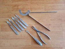 Goniometer Medizinisches Set Raspatorium A.Bursch, Belzer Zange für Sammler