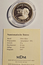 Silbermedaille ludwig erhard - silbermedaille,