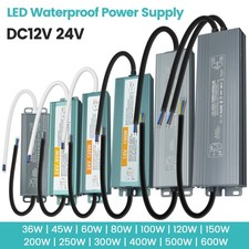 12V 24V LED Trafo 60W 80W 100W 200W 400W 500W Slim Flach LED Netzteil Treiber