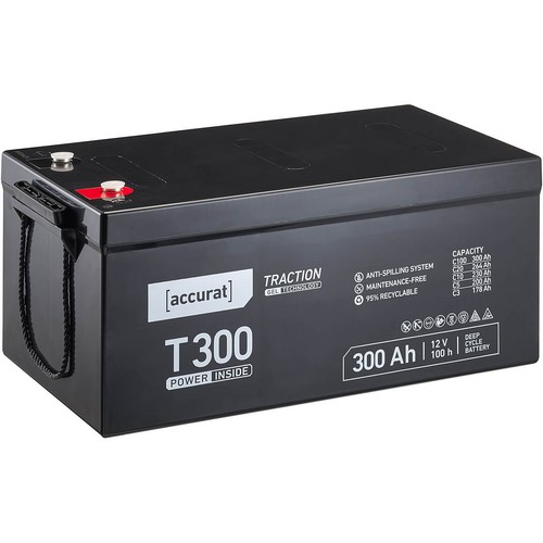 Solarbatterie gel 12v 300ah - gel,