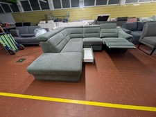 Ecksofa ZEHNDENICK Stoff Grün