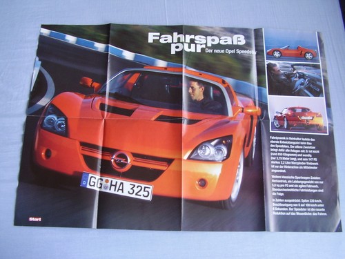 Poster opel speedster aus dem - poster,