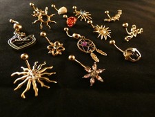 Bauchnabelpiercing 24 Karat Vergoldet Septum Captive Nase Stab Mond Traumfänger