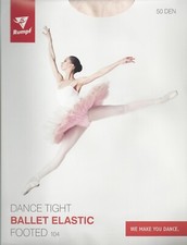 Rumpf Ballettstrumpfhose Elastic 104, pink Gr.8/10