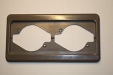 Berker Modul MB 2-fach Rahmen waagerecht in dunkelgrau grau