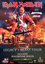 IRON MAIDEN 2020 BERLIN - orig. Concert Poster - Konzert Plakat - DIN A1