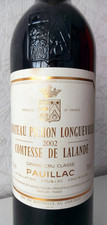 Pichon Comtesse 2002  0,75l(172€/L)  de Lalande - 94pp