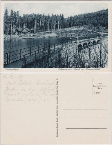 Postcard krummhübel karpacz - postcard,