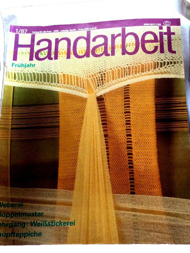 Zeitschrift handarbeit 87 - handarbeit, 1/87