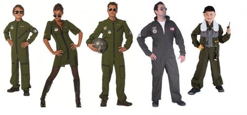 Jet pilot pilotenkostüm - pilot,