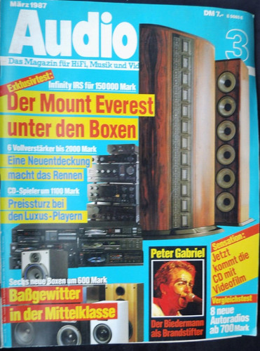 Audio infinity reference - 3/87,infinity,