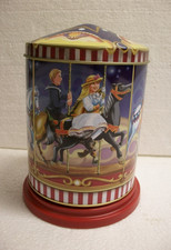 Spieluhr Karussell Dose Blechdose Lebkuchend. (ohne Inhalt) dreht sich im Kreis