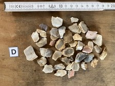 Steinzeit Silex-Abschläge unmodifiziert Jurahornstein 42 Stücke Neolithikum (D)