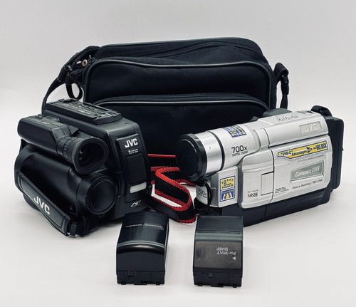 Jvc vhs camcorder set - 2, vhs-c