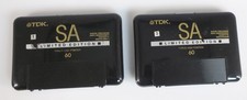 2 STÜCK TDK SA LIMITED EDITION 60 AUDIO KASSETTEN IN BOX @