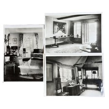 3 Alte Fotos Architektonische Studie Englisches Landhaus Einrichtung Northease 