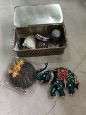 Schatulle mit  Vintage Schmuck(Silber)