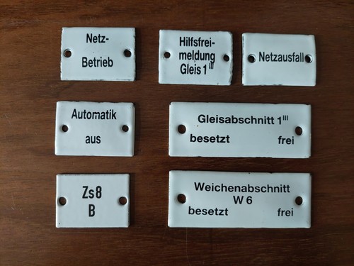 Alte emaille schilder - emaille,