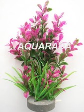 Ausströmerstein mit 20cm Kunstliche Aquarium Pflanze OF13  Wasserpflanzen