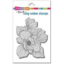 Stampendous Cling Gummistempel - Pink Magnolia