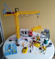 Playmobil Baukran 5466, Baucontainer 3260 und weiteres Zubehör