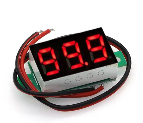 Voltmeter led anzeige - anzeige, digital