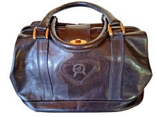 Koffer schwarz Echtleder