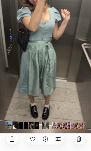 Damen trachten dirndl grün - dirndl,