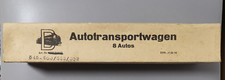 Dahmer Metall Autotransportwagen mit 9 Autos / Trabanten  in OVP Vintage