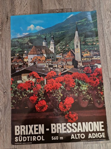 Brixen plakat italien 70er - brixen,