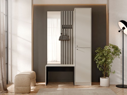 Garderobe mit frontspiegel - mit,